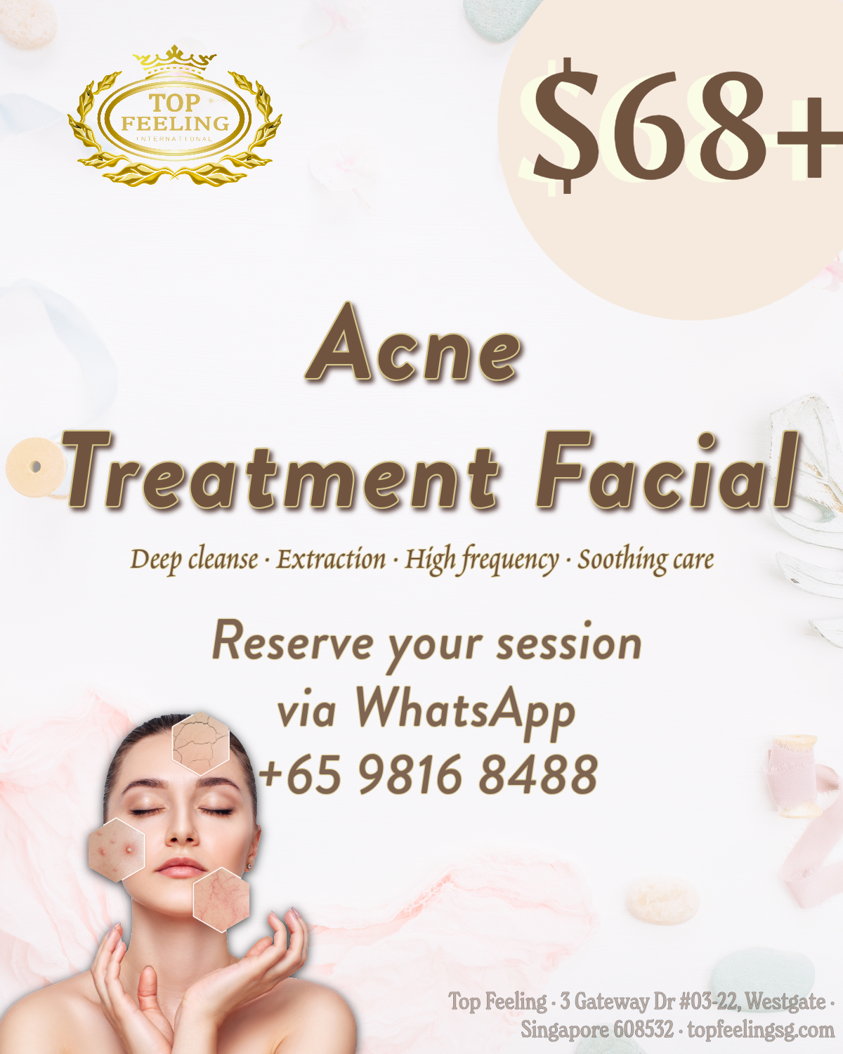 $68+ Acne Treatment Facial