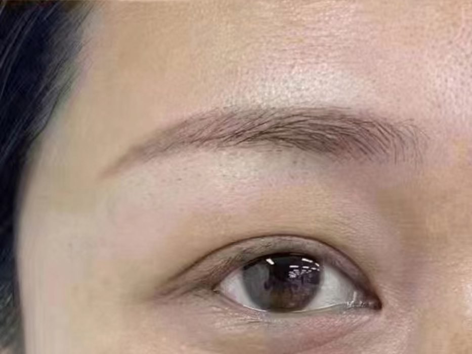 Before embroidered eyebrows